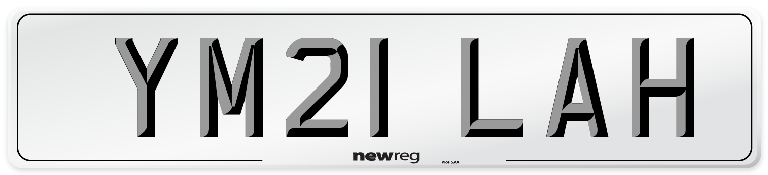 YM21 LAH Number Plate from New Reg